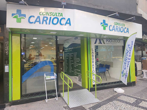 Fachada da Consulta Carioca em Copacabana